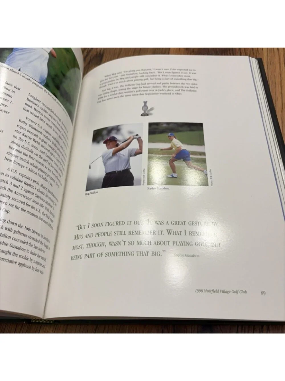 Solheim Cup Hardcover Golf Book Published by Ping Bob Cantin 2005